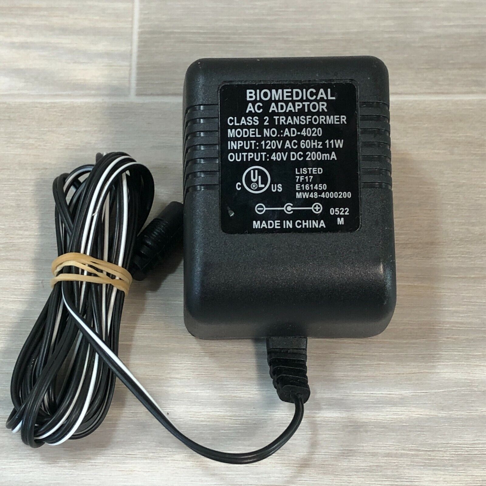 *Brand NEW*200mA 40VDC Biomedical AC Adaptor AD-4020 AC DC ADAPT *Brand NEW*200mA 40VDC Biomedical AC Adaptor AD-4020 AC DC ADAPT